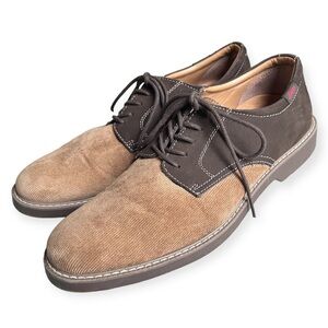 Gh Bass & Co Piedmont Brown Leather Suede Corduroy Academia Shoes